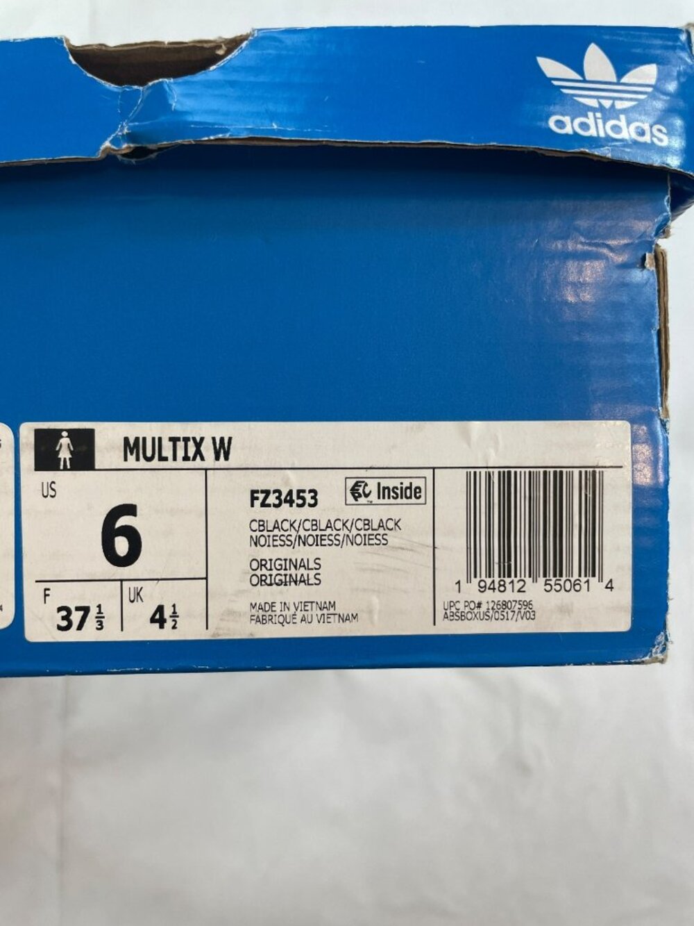 Adidas Originals Multix W Sneakers Black Lightweight Shoes Women's Size 6 NWB - Picture 6 of 10